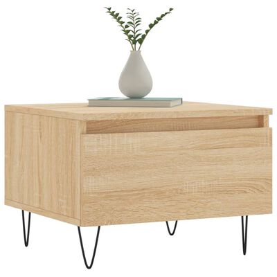 vidaXL Couchtische 2 Stk. Sonoma-Eiche 50x46x35 cm Holzwerkstoff