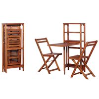 vidaXL 3-tlg. Bistro-Set Klappbar Massivholz Akazie