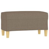 vidaXL Sitzbank Taupe 70x35x41 cm Stoff