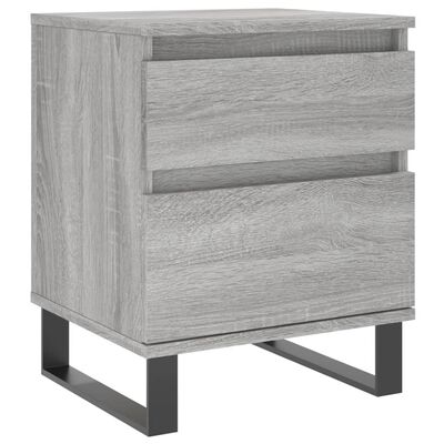 vidaXL Nachttische 2 Stk. Grau Sonoma 40x35x50 cm Holzwerkstoff