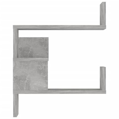 vidaXL Wand-Eckregale 2 Stk. Betongrau 40x40x50 cm Holzwerkstoff