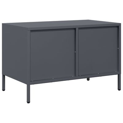 vidaXL TV-Schrank Anthrazit 68x39x43,5 cm Kaltgewalzter Stahl