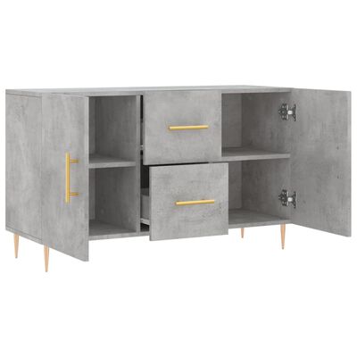 vidaXL Sideboard Betongrau 100x36x60 cm Holzwerkstoff