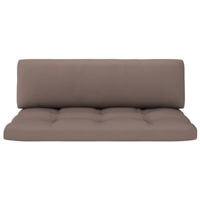 vidaXL Outdoor-Mittelsofa Paletten Kiefernholz Imprägniert Weiß