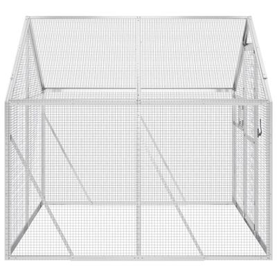 vidaXL Voliere Silbern 1,79x2x1,85 m Aluminium