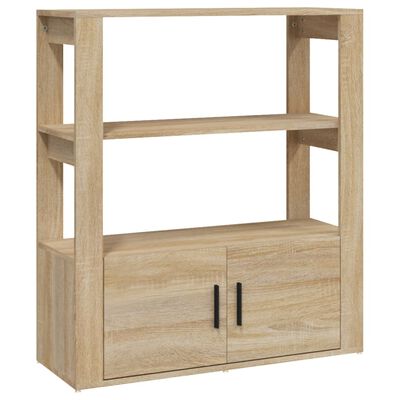 vidaXL Sideboard Sonoma-Eiche 80x30x90 cm Holzwerkstoff