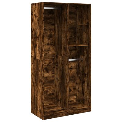 vidaXL Kleiderschrank Räuchereiche 100x50x200 cm Holzwerkstoff