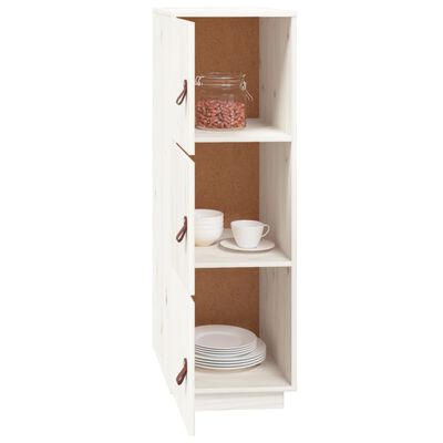 vidaXL Highboard Weiß 34x40x108,5 cm Massivholz Kiefer