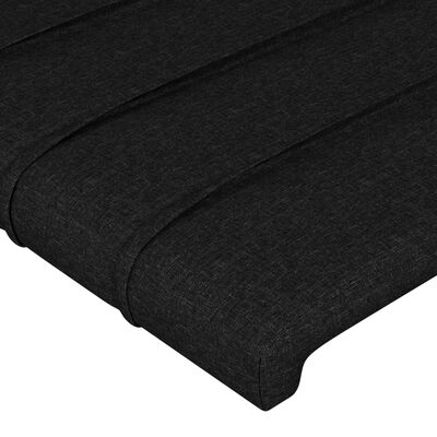 vidaXL Kopfteile 4 Stk. Schwarz 100x5x78/88 cm Stoff