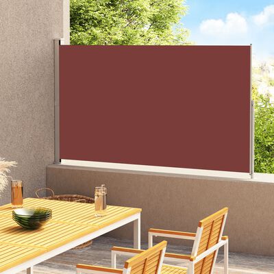 vidaXL Seitenmarkise Ausziehbar 220x300 cm Braun