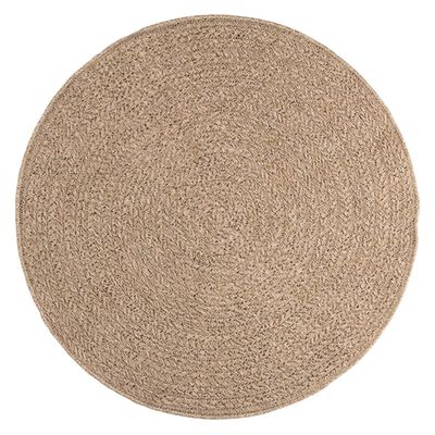 vidaXL Teppich 120 cm Jute-Optik Innen und Außen