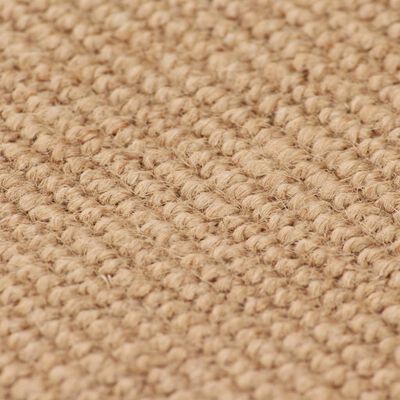 vidaXL Teppich Jute mit Latexrücken 140x200 cm Natur