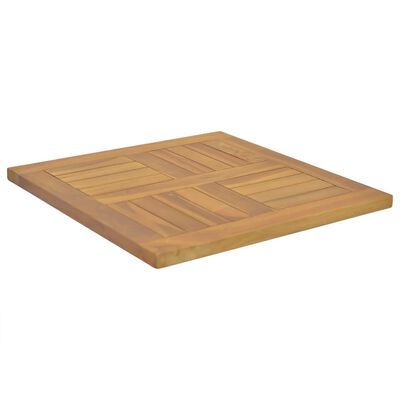 vidaXL Tischplatte Quadratisch 50x50x2,5 cm Massivholz Teak