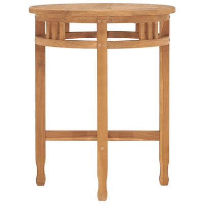 vidaXL Bistrotisch Ø60x60 cm Teak Massivholz