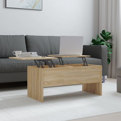 vidaXL Couchtisch Sonoma-Eiche 102x50,5x46,5 cm Holzwerkstoff