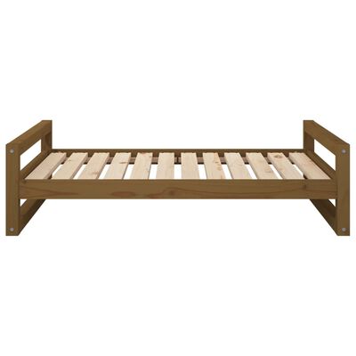 vidaXL Hundebett Honigbraun 105,5x75,5x28 cm Massivholz Kiefer