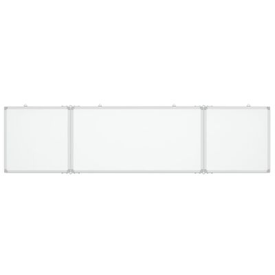 vidaXL Magnetisches Whiteboard Klappbar 160x40x1,7 cm Aluminium