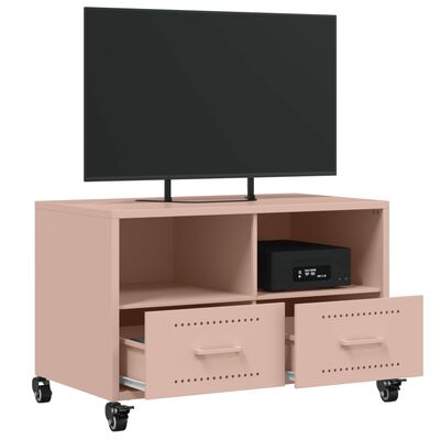 vidaXL TV-Schrank Rosa 68x39x43,5 cm Stahl