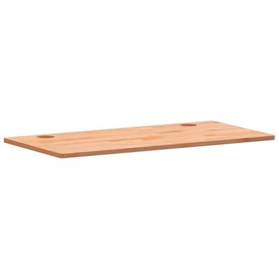 vidaXL Schreibtischplatte 110x55x1,5 cm Massivholz Buche