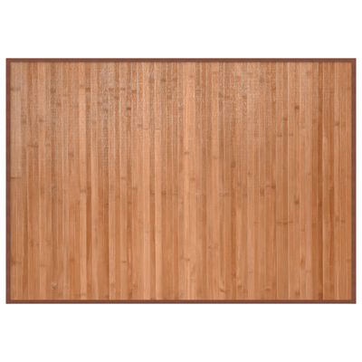 vidaXL Teppich Rechteckig Natur 70x100 cm Bambus