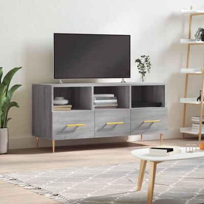 vidaXL TV-Schrank Grau Sonoma 102x36x50 cm Holzwerkstoff