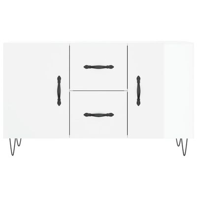 vidaXL Sideboard Hochglanz-Weiß 100x36x60 cm Holzwerkstoff