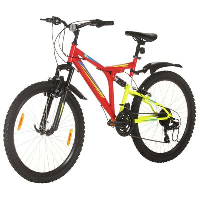 vidaXL Mountainbike 21 Gang 26 Zoll Rad 49 cm Rot