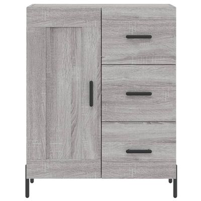 vidaXL Sideboard Grau Sonoma 69,5x34x90 cm Holzwerkstoff