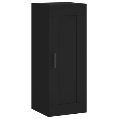 vidaXL Highboard Schwarz 34,5x34x180 cm Holzwerkstoff