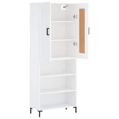 vidaXL Highboard Weiß 69,5x34x180 cm Holzwerkstoff