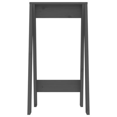 vidaXL Hocker 2 Stk. Grau 40x40x75 cm Massivholz Kiefer