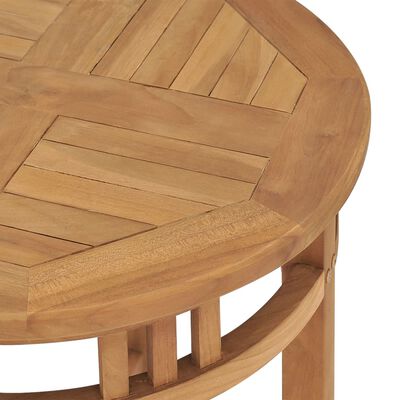 vidaXL Bistrotisch Ø60x60 cm Teak Massivholz