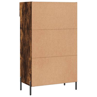 vidaXL Schuhschrank Räuchereiche 60x35x105 cm Holzwerkstoff