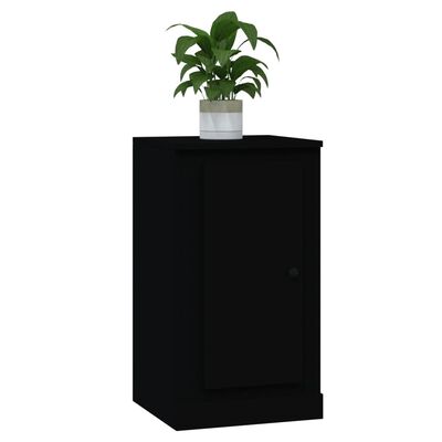 vidaXL Sideboards 2 Stk. Schwarz 37,5x35,5x67,5 cm Holzwerkstoff