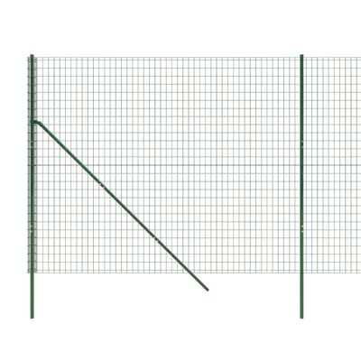 vidaXL Maschendrahtzaun Grün 1,8x10 m Verzinkter Stahl