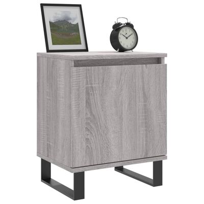 vidaXL Nachttisch Grau Sonoma 40x30x50 cm Holzwerkstoff