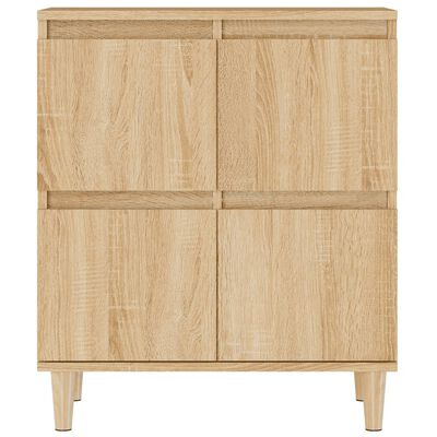 vidaXL Sideboards 2 Stk. Sonoma-Eiche 60x35x70 cm Holzwerkstoff