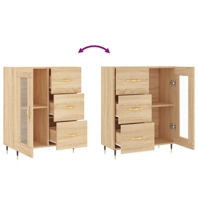 vidaXL Sideboard Sonoma-Eiche 69,5x34x90 cm Holzwerkstoff