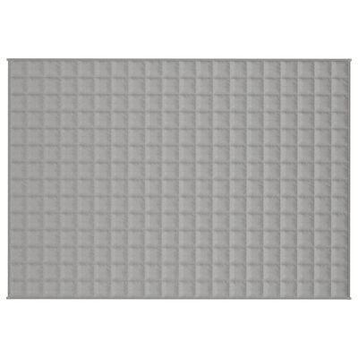 vidaXL Gewichtsdecke Grau 137x200 cm 10 kg Stoff