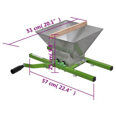 vidaXL 2-tlg. Obst- & Weinpresse und Mühle-Set