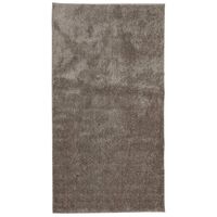 vidaXL Teppich ISTAN Hochflor Glänzend Grau 80x150 cm