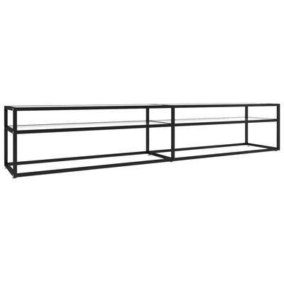 vidaXL TV-Schrank Transparent 220x40x40,5 cm Hartglas