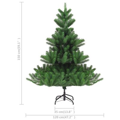 vidaXL Künstlicher Weihnachtsbaum Nordmanntanne Grün 150 cm