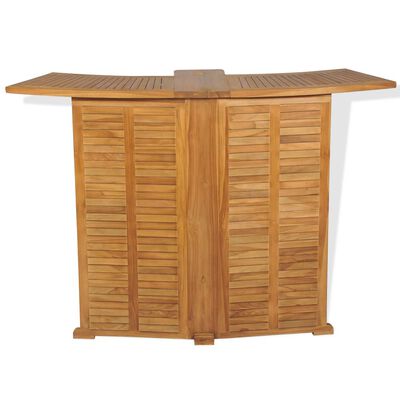 vidaXL Klappbarer Bartisch 155x53x105 cm Teak Massiv