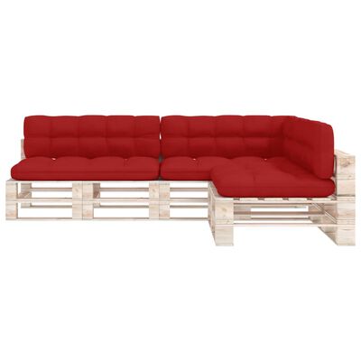 vidaXL Palettensofa-Kissen 7 Stk. Rot