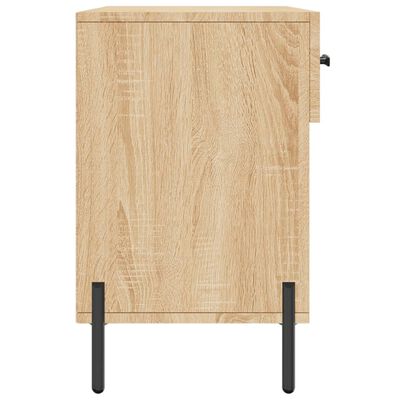 vidaXL Schuhbank Sonoma-Eiche 102x35x55 cm Holzwerkstoff