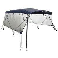 vidaXL 4-Bow Bimini-Top mit Mesh-Seitenteilen 243x(170-182)x137 cm