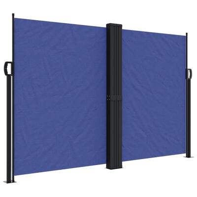 vidaXL Seitenmarkise Ausziehbar Blau 160x600 cm