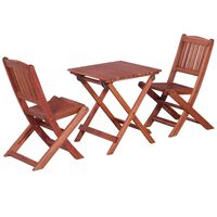 vidaXL 3-tlg. Bistro-Set für Kinder Massivholz Eukalyptus