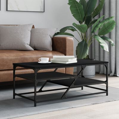 vidaXL Couchtisch Schwarz 100x49x40 cm Holzwerkstoff